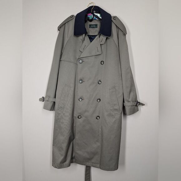 Ralph Lauren Double-Breasted Trench Coat – Size 44S – Detachable Lining & Wool C - Picture 2 of 9